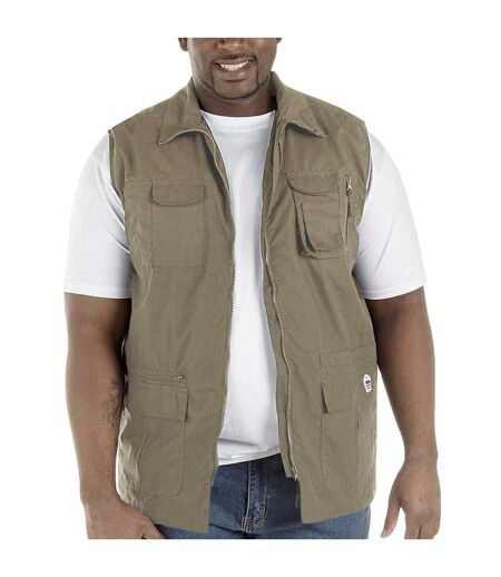 Duke Mens Enzo Kingsize Multi Pocket Hunting Vest (Walnut) - UTDC200