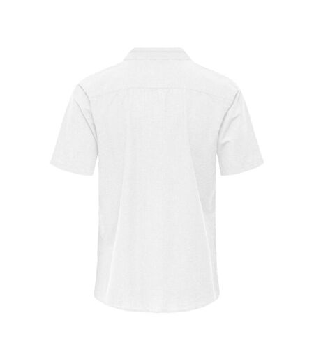 Chemise manches courtes blanche homme only & sons cantley - l