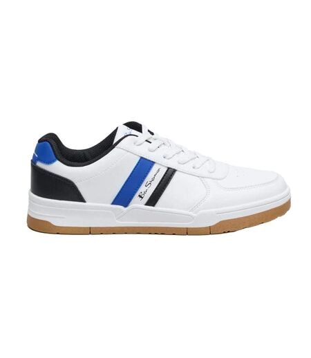 Baskets Motif/style Courbé Homme Blanc Bleu Ben Sherman