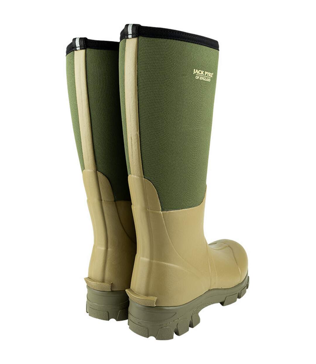 Mens Ashcombe Neoprene Wellington Boots Green Jack Pyke-2