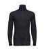 Unisex Adult Merino Wool Quarter Zip Base Layer Top Black Portwest-2