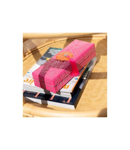 Lot de 2 Boîtes en Métal Gigognes 28cm Rose