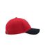 Lot de 2  casquettes en coton épais adulte rouge / bleu marine Atlantis