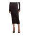 Jupe Mi-longue Style Côtelé Farmina Femme Marron Boss-4