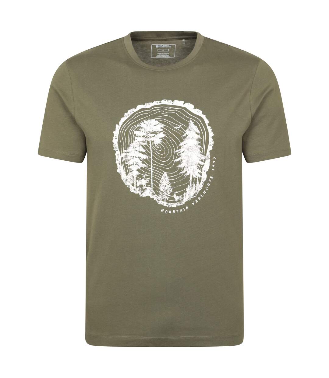 T-shirt off the beaten track homme vert kaki Mountain Warehouse-1