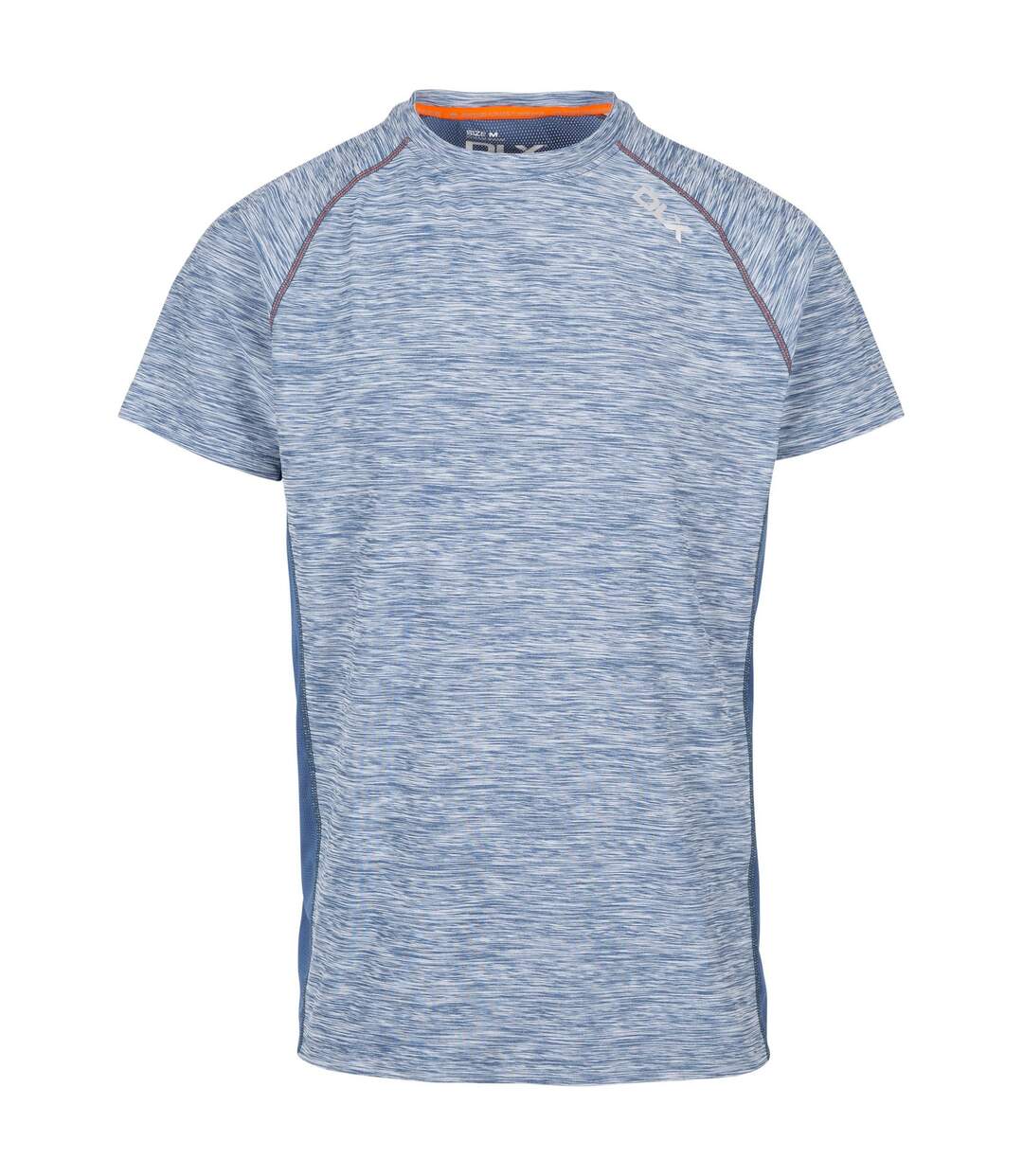 T-shirt de sport cooper homme bleu gris chiné Trespass-1