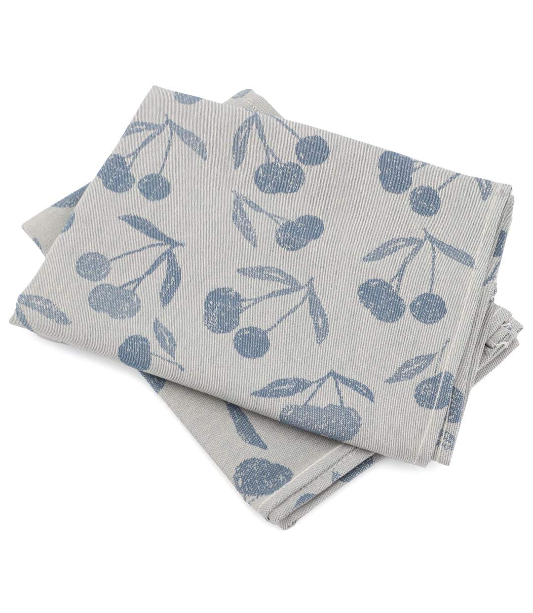 Lot de 2 torchons de cuisine toile coton BING-1
