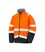 Veste softshell homme orange fluo / noir Result Safe-Guard-1