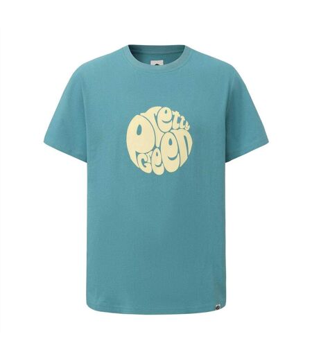 Mens Logo Cotton T-shirt Teal Pretty Green