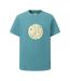 Mens Logo Cotton T-shirt Teal Pretty Green-1