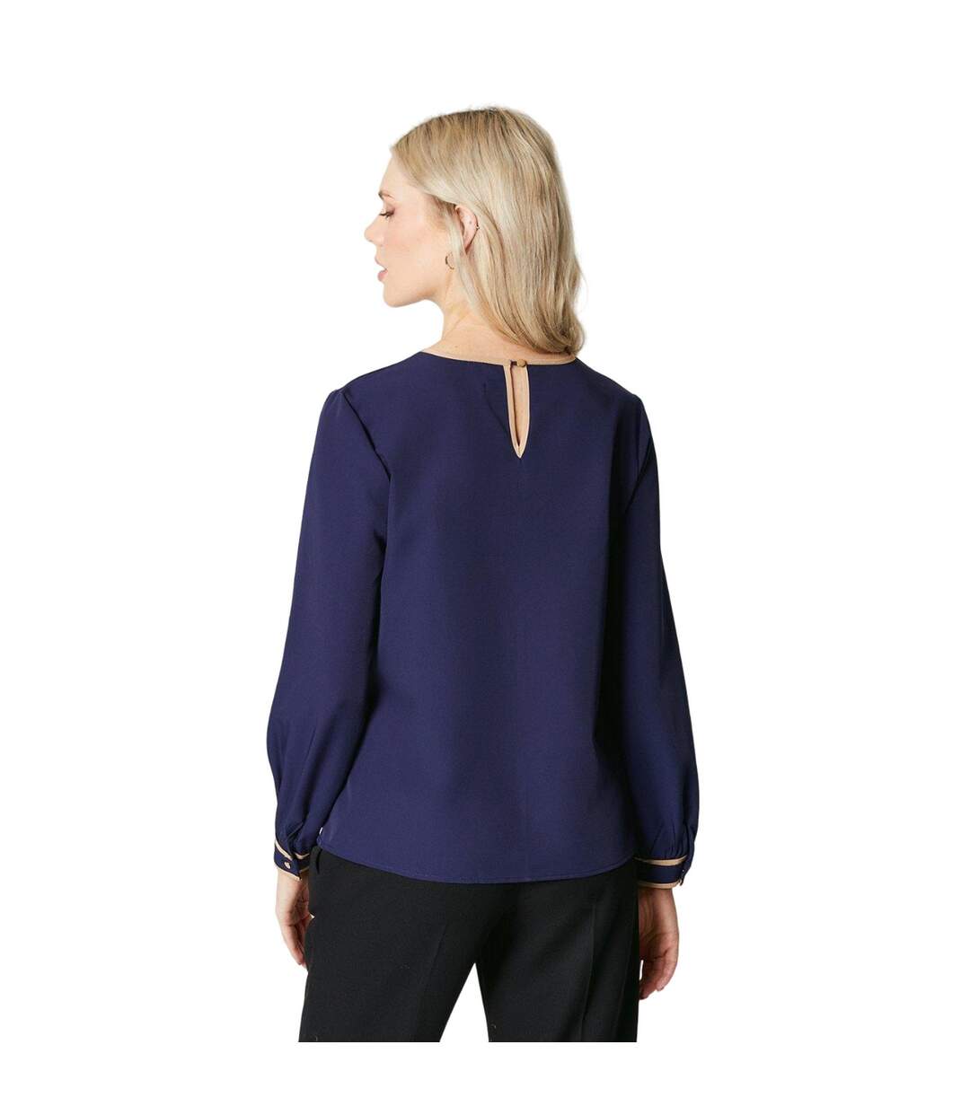 Blouse premium femme bleu marine Principles-2