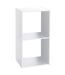 Etagère 2 Cases Mix - P. 34,5 cm x H. 67,5 cm - Blanc-1