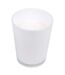 Bougie en Verre Parfumée Design Élégant 16cm Blanc-1