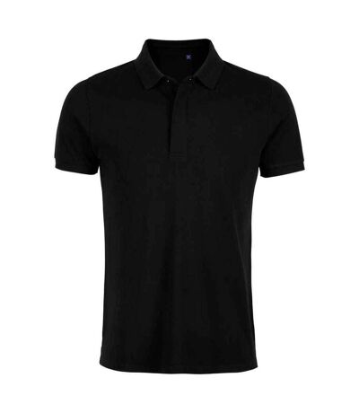 NEOBLU Mens Owen Pique Polo Shirt (Deep Black)