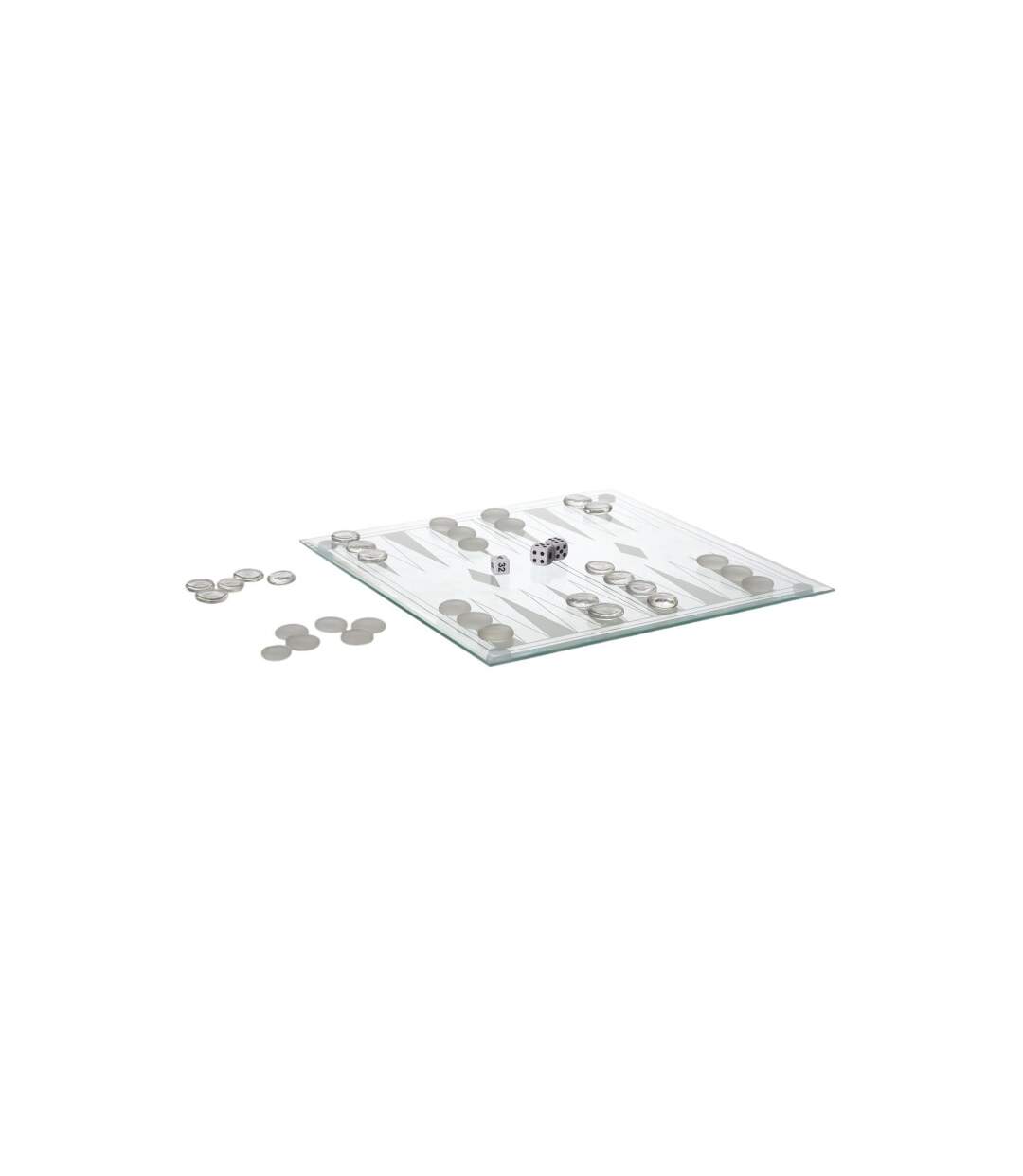 Jeu de Société Backgammon 25cm Transparent-1