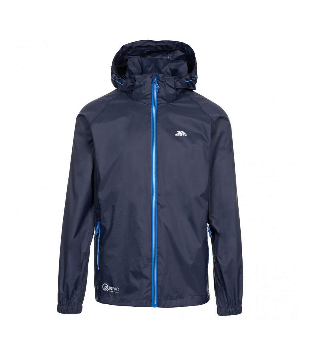 Qikpac X Unisex Packaway Jacket Nasvy Blue Trespass-1
