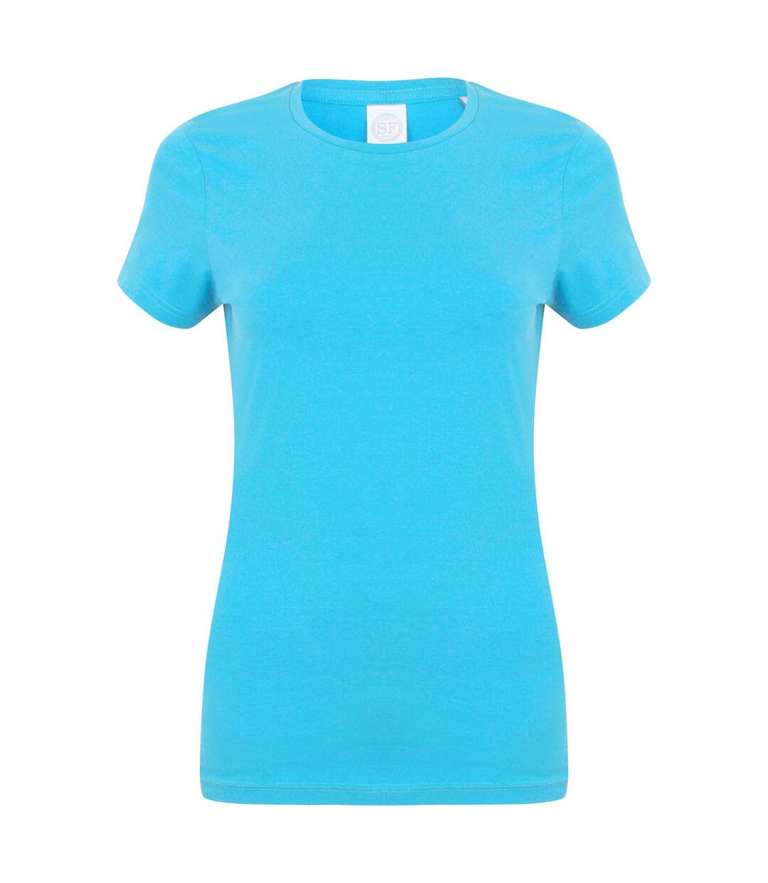 Feel good t-shirt étirable à manches courtes femme bleu surf Skinni Fit