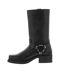 Woodland Mens High Harley Western Harness Leather Boots (Black) - UTDF578-3