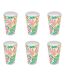 Lot de 6 Verres Réutilisables Eden 38cl Multicolore-1