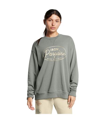 Womens/ladies Project Rock Relaxed Fit Sweatshirt Green Under Armour