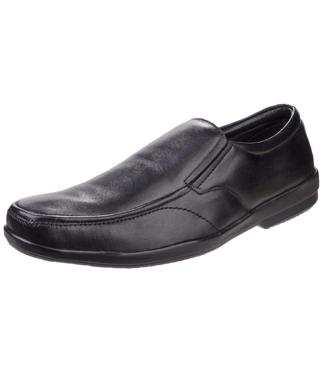 Chaussures sans lacets alan homme noir Fleet & Foster