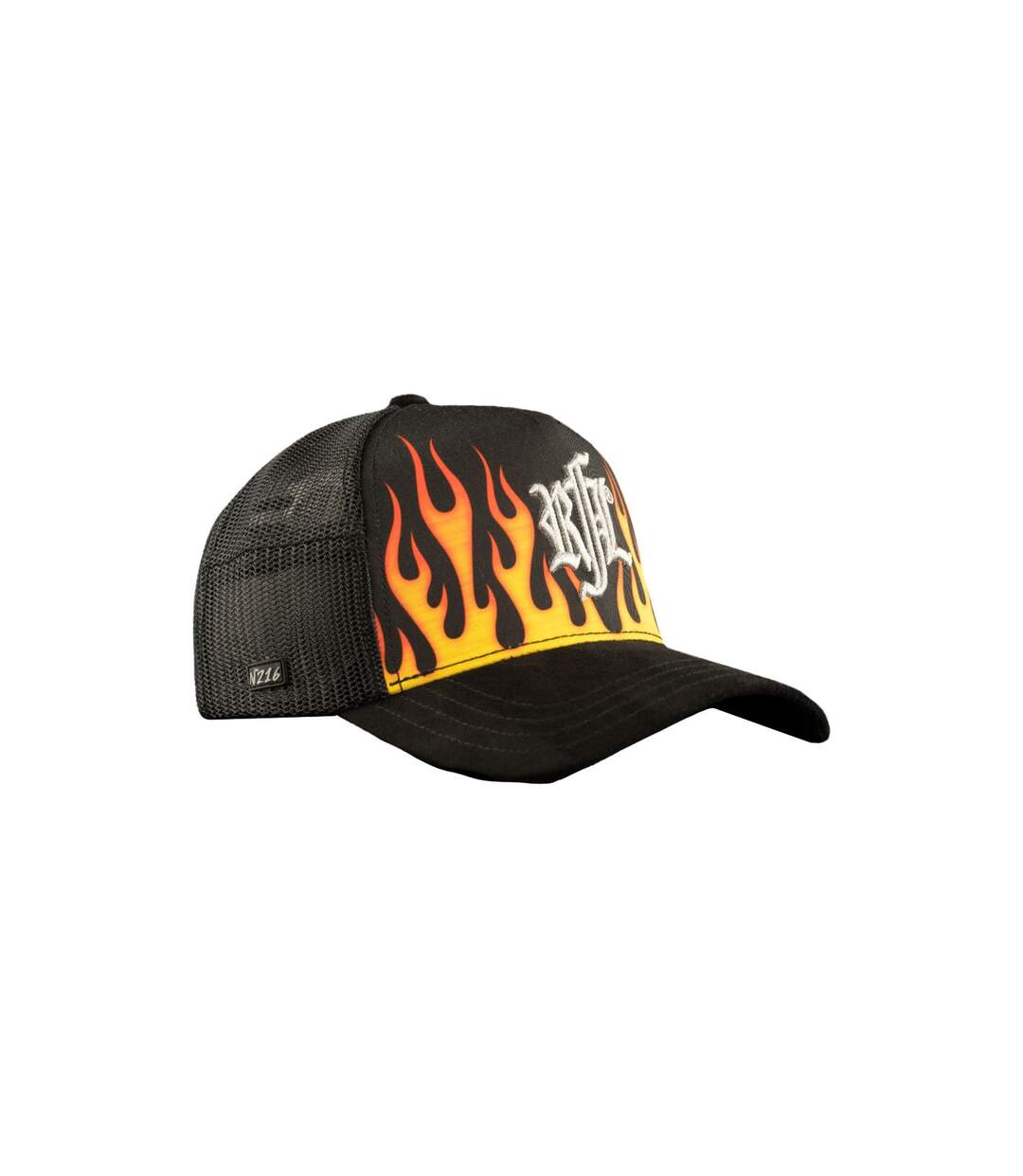 Casquette trucker avec filet bi-matière Burning Rock'n Free Life-2