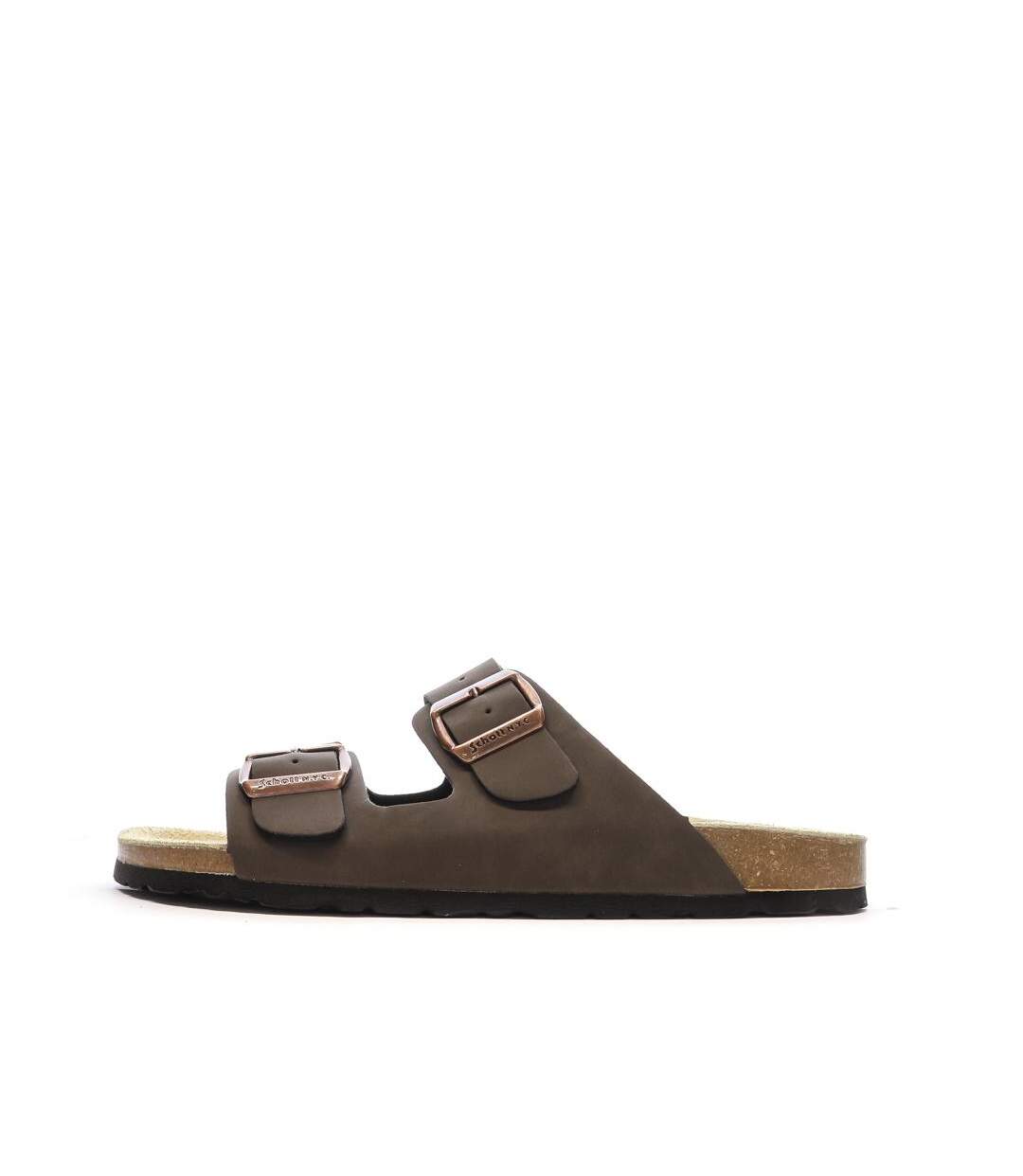 Sandales marrons lisses homme schott arthur-1