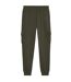 Mens Cotton Logo Sweatpants Olive Puma-2