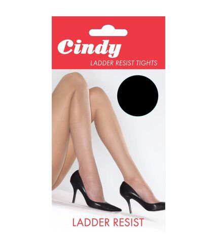 Cindy Womens/Ladies Ladder Resist Tights (1 Pair) (Black)