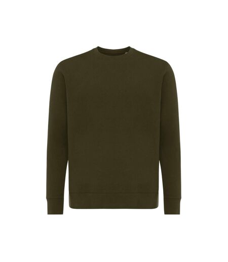 Unisex adult etosha recycled cotton lightweight sweatshirt khaki green Iqoniq