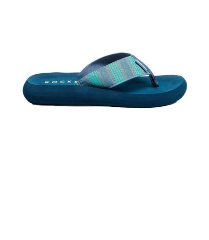 Womens/ladies spotlight rome flip flops blue Rocket Dog