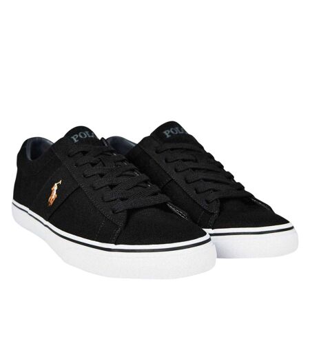 Baskets Basses En Toile Sayer Homme Noir Ralph Lauren