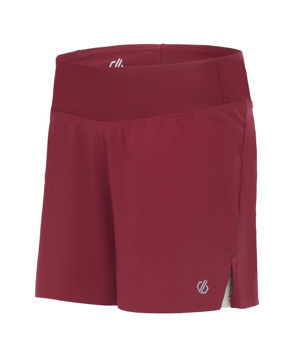 Short À Taille Élastiquée 2-en-1 Nimble Femme Rouge Foncé Dare 2B-4