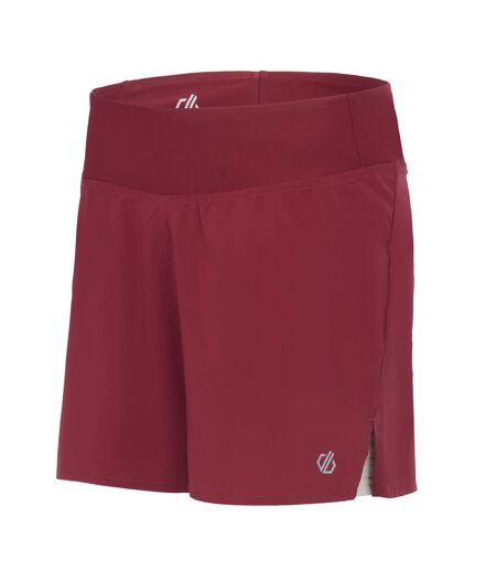 Short À Taille Élastiquée 2-en-1 Nimble Femme Rouge Foncé Dare 2B
