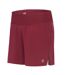 Short À Taille Élastiquée 2-en-1 Nimble Femme Rouge Foncé Dare 2B-4