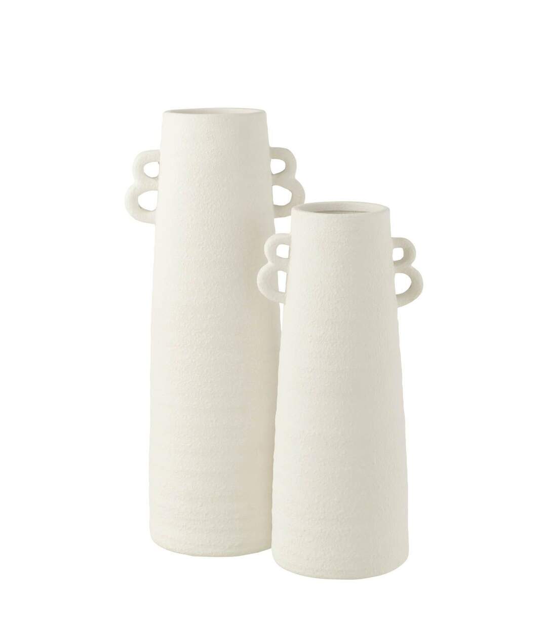 Vase Conique avec Anses Russel 44cm Blanc-2
