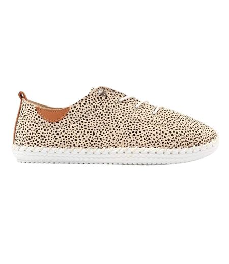 Tennis Motif/style Imprimé Animal St Ives Femme Brun Clair Noir Lunar