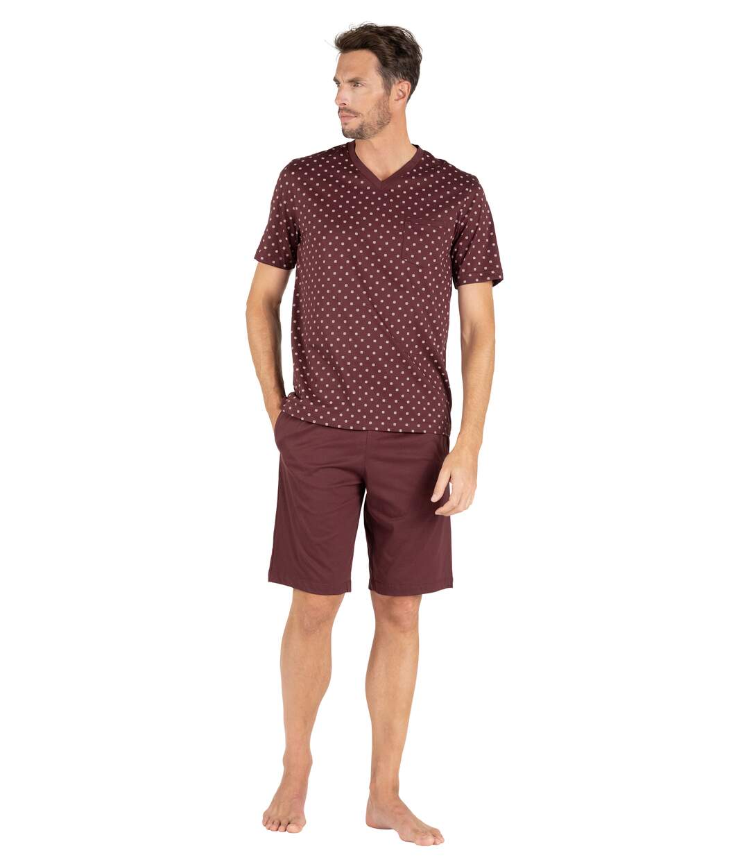 Pyjama court homme Mercerisé Eminence-5