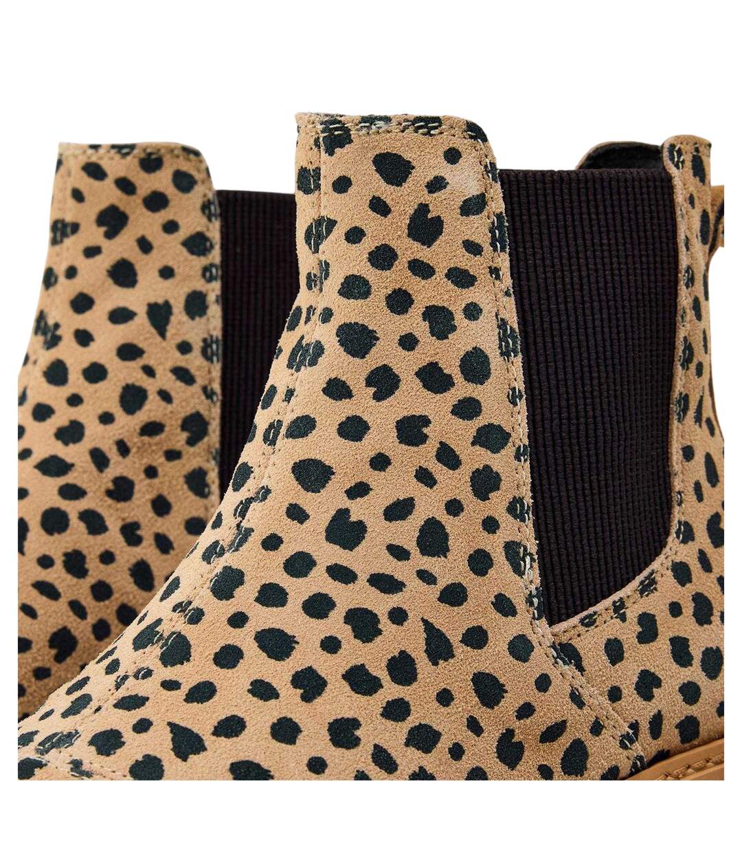 Womens/ladies Charli Spotted Suede Twin Gusset Chelsea Boots Multicoloured Toms-4
