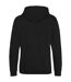 Sweat à capuche college adulte noir anthracite Awdis