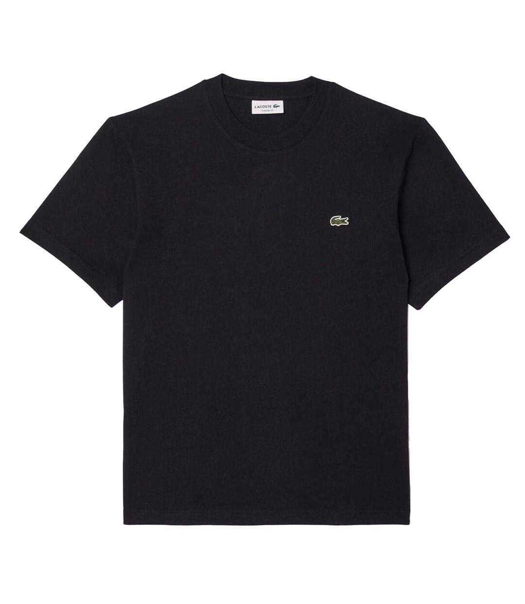 Mens Embroidered Logo T-shirt Black Lacoste-2