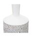 Vase Bouteille Abstrait Nairobi 49cm Blanc-3
