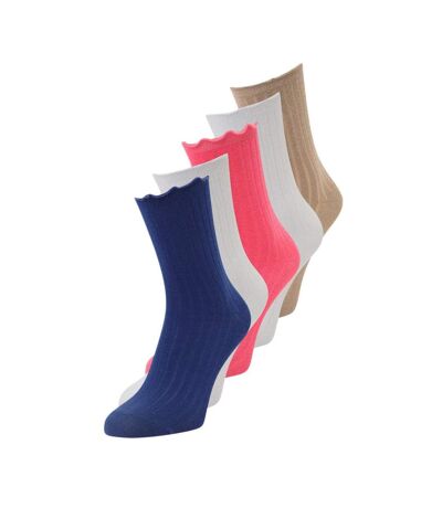 x5 Paires de Chaussettes Violet/Rose femme Vero Moda Ena - Taille unique