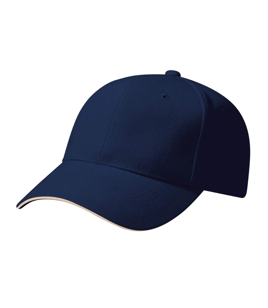 Casquette de baseball pro-style adulte bleu marine français / beige gris Beechfield-1