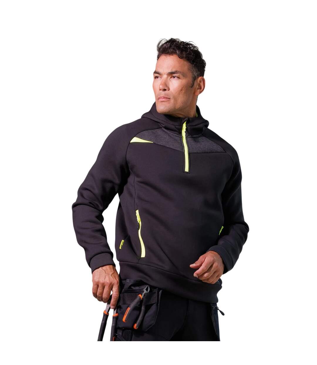 Sweat À Capuche Homme Noir Portwest-1