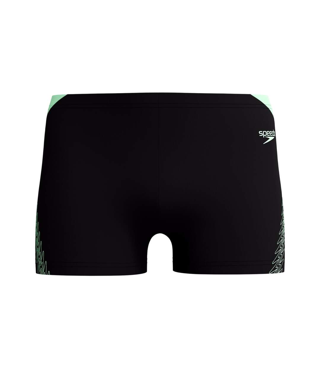 Mens Hyperboom Splice Swim Shorts Black Green Speedo-2