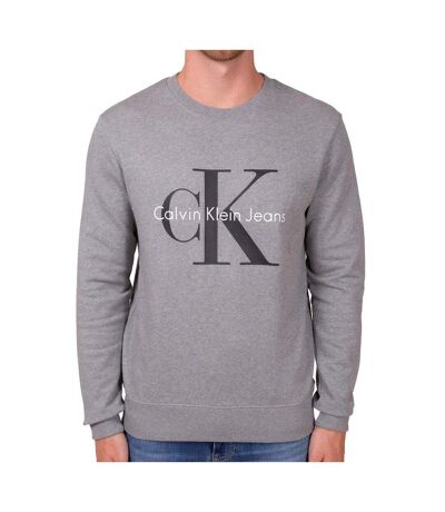 Sweat gris homme calvin klein jeans zm0zm01338 - l