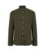 Mens Plain Regular Long-sleeved Button-down Shirt Rosin Only-2