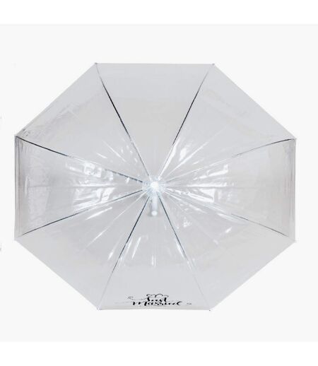 X-Brella - Parapluie en dôme (Transparent / Blanc) (Taille unique) - UTUT1491