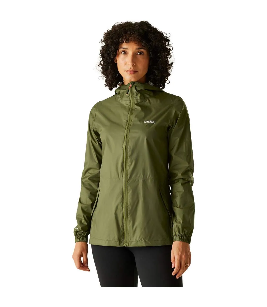 Womens/ladies Pack It Iii Waterproof Jacket Nephrite Green Regatta-2